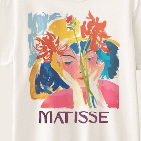 Henri Matisse Floral Spring Vintage T Shirt Botanical Art Graphic Fan Gift 90 - Picture 2 of 5